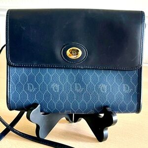 DIOR vintage navy blue handbag